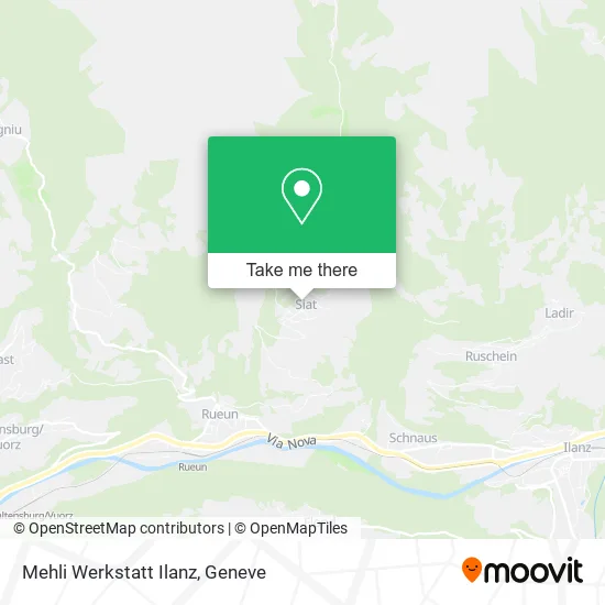 Mehli Werkstatt Ilanz map