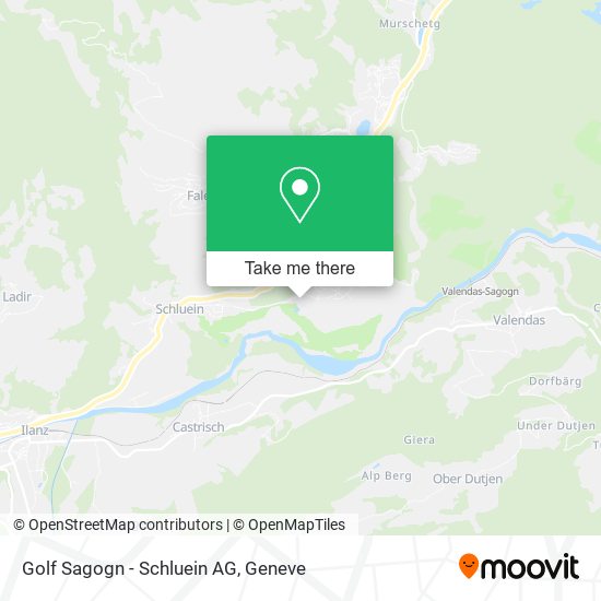 Golf Sagogn - Schluein AG map