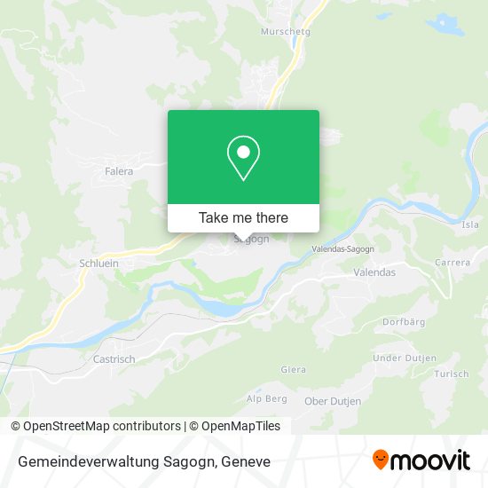 Gemeindeverwaltung Sagogn map
