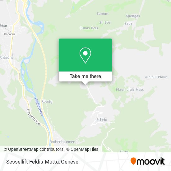 Sessellift Feldis-Mutta map