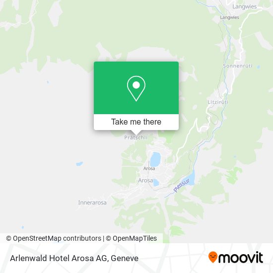 Arlenwald Hotel Arosa AG map