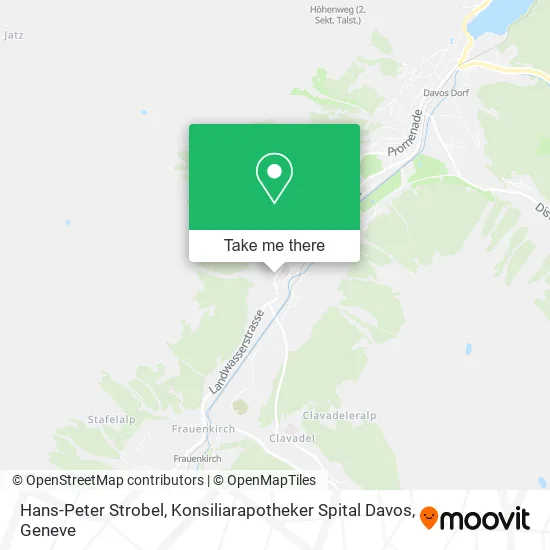 Hans-Peter Strobel, Konsiliarapotheker Spital Davos plan