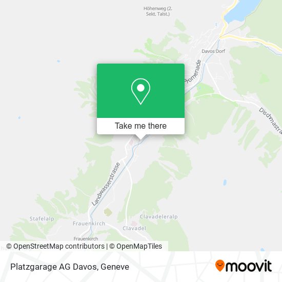 Platzgarage AG Davos map