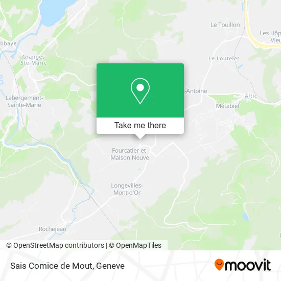 Sais Comice de Mout map