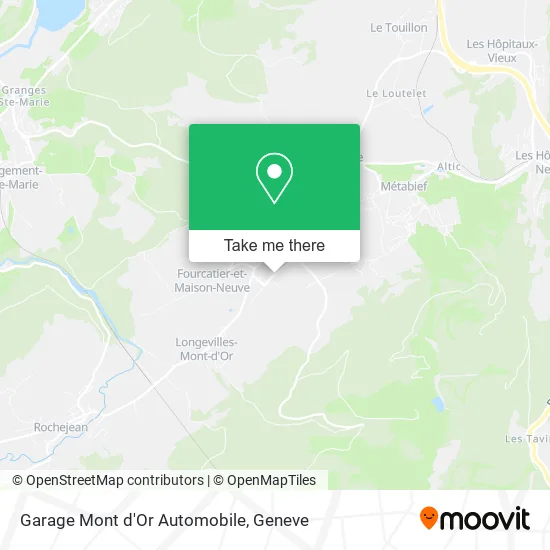 Garage Mont d'Or Automobile map