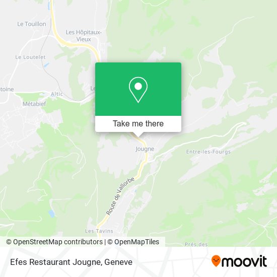 Efes Restaurant Jougne map