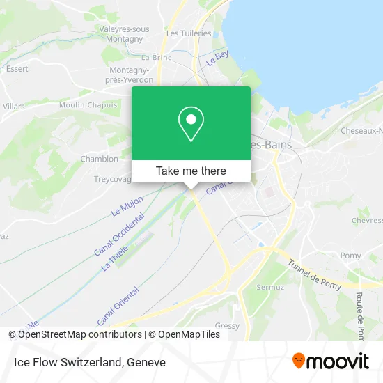 Ice Flow Switzerland map