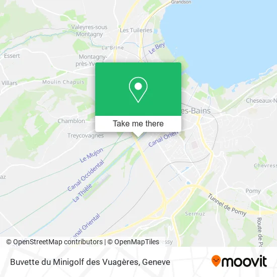 Buvette du Minigolf des Vuagères map