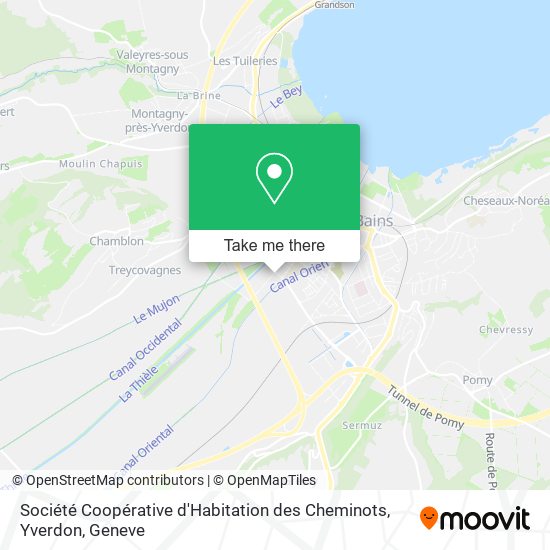 Société Coopérative d'Habitation des Cheminots, Yverdon plan