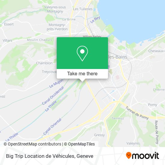 Big Trip Location de Véhicules map