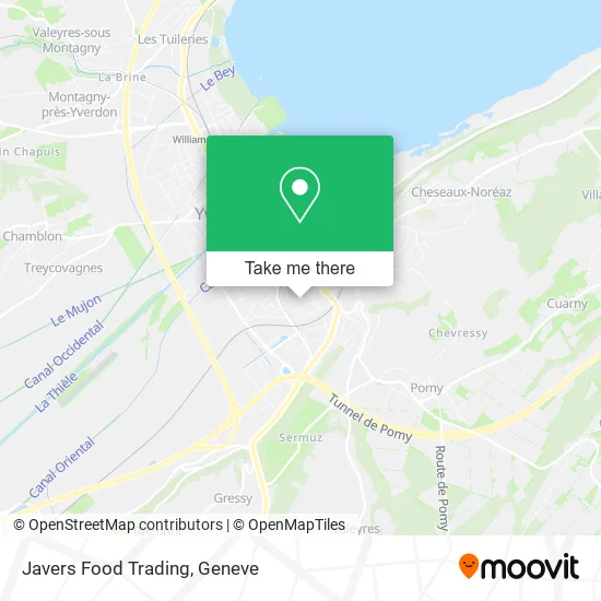 Javers Food Trading map