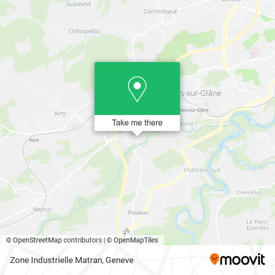 Zone Industrielle Matran map
