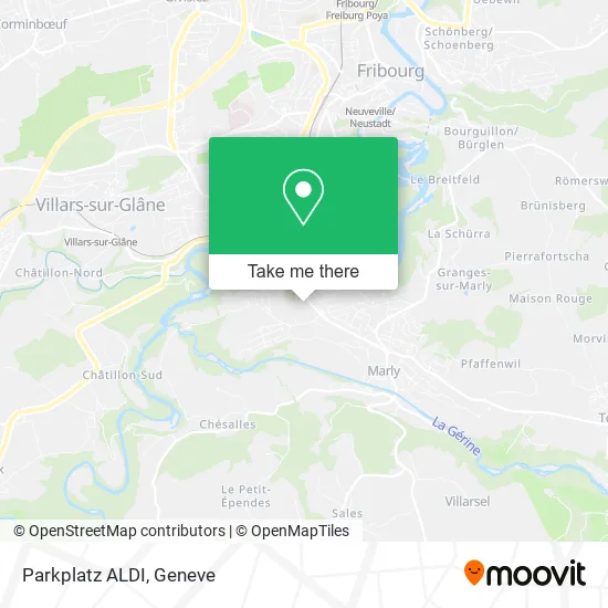 Parkplatz ALDI map