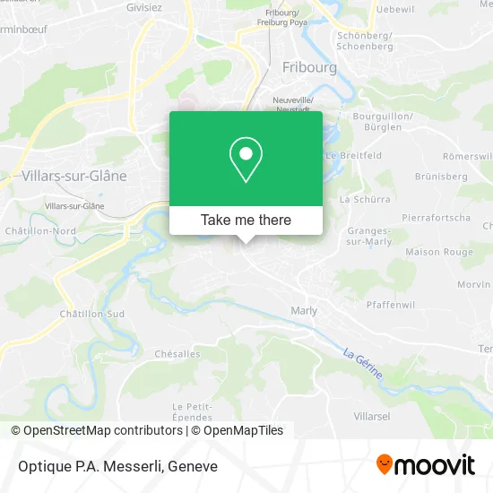 Optique P.A. Messerli map