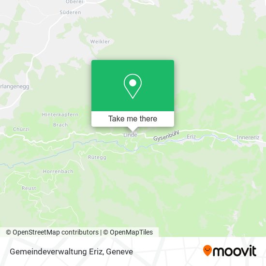 Gemeindeverwaltung Eriz map