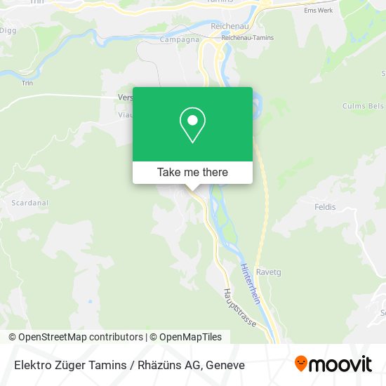 Elektro Züger Tamins / Rhäzüns AG map