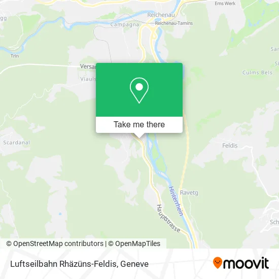 Luftseilbahn Rhäzüns-Feldis map
