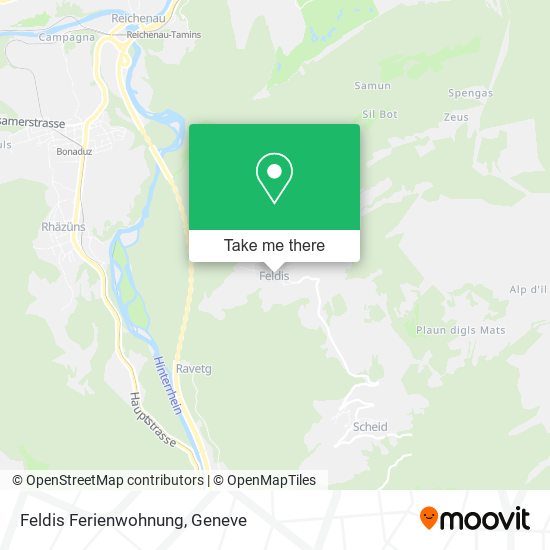 Feldis Ferienwohnung map