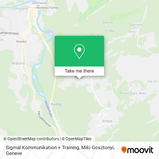 Sigmal Kommunikation + Training, Miki Gosztonyi map