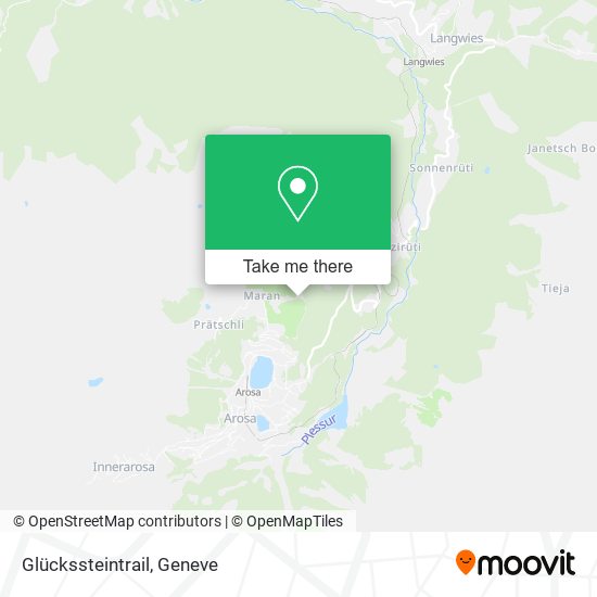 Glückssteintrail map