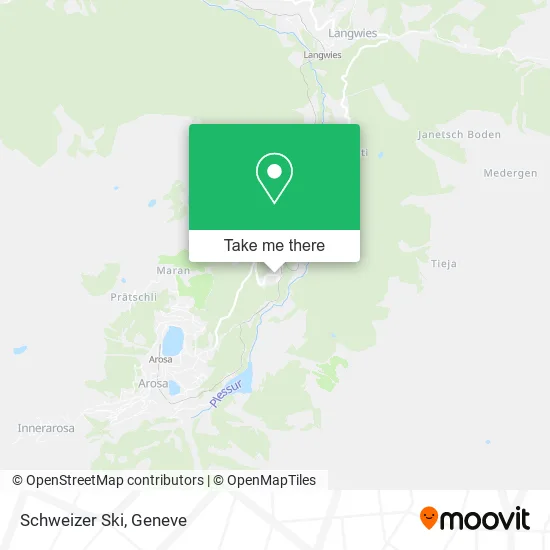 Schweizer Ski map