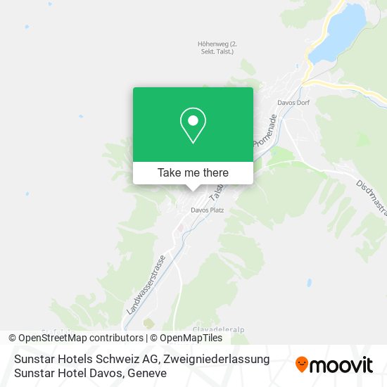 Sunstar Hotels Schweiz AG, Zweigniederlassung Sunstar Hotel Davos map