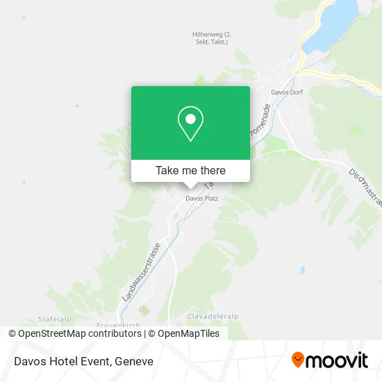 Davos Hotel Event map