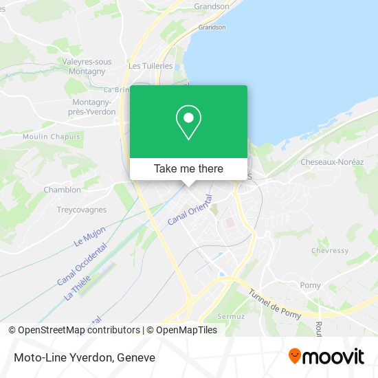 Moto-Line Yverdon map