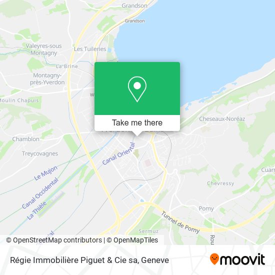 Régie Immobilière Piguet & Cie sa map