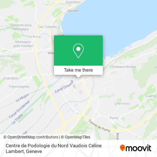 Centre de Podologie du Nord Vaudois Céline Lambert map