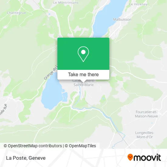 La Poste map