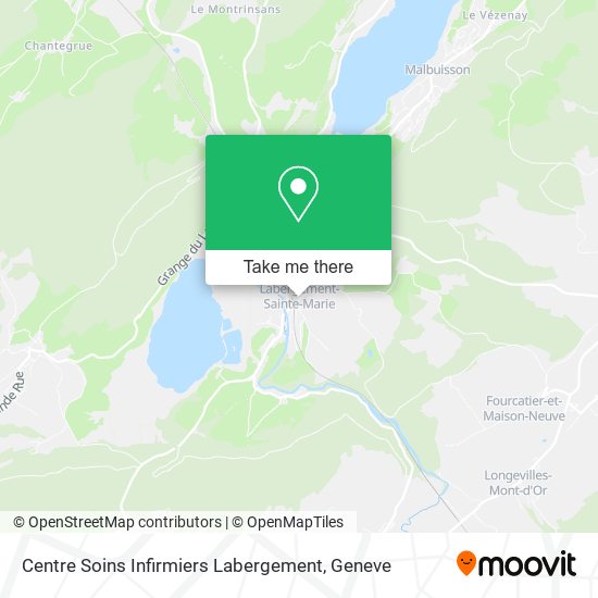 Centre Soins Infirmiers Labergement map
