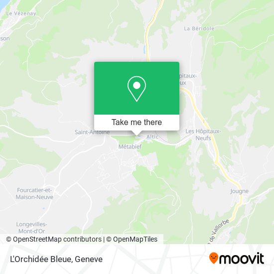 L'Orchidée Bleue map