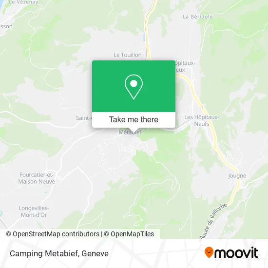 Camping Metabief plan