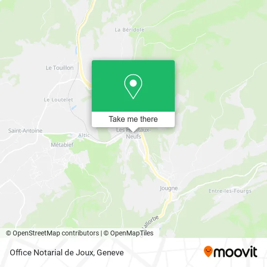 Office Notarial de Joux map