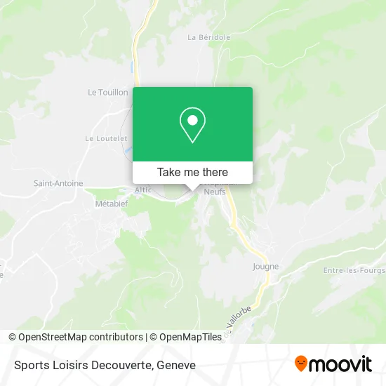 Sports Loisirs Decouverte map