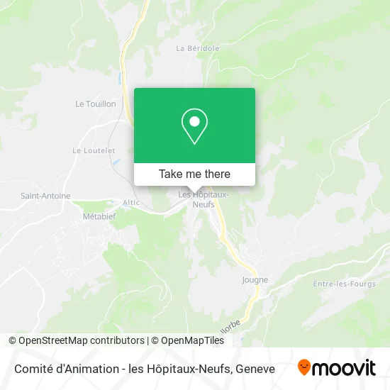 Comité d'Animation - les Hôpitaux-Neufs map