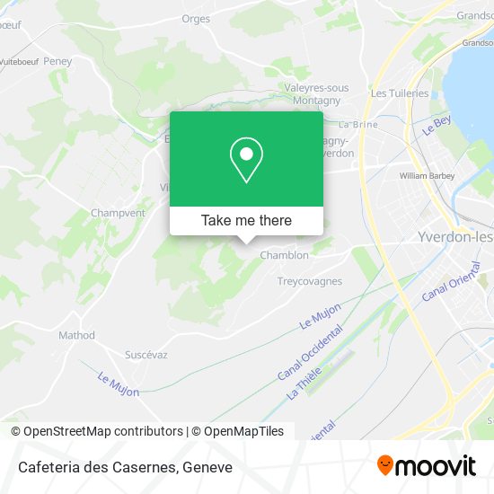 Cafeteria des Casernes map