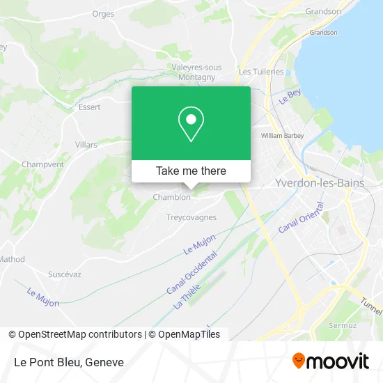 Le Pont Bleu map