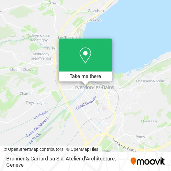 Brunner & Carrard sa Sia, Atelier d'Architecture map