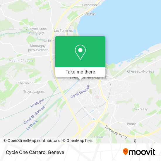 Cycle One Carrard map