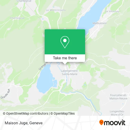 Maison Juge map