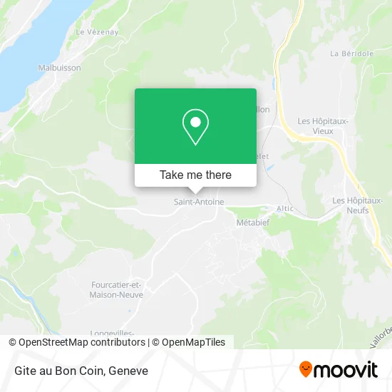 Gite au Bon Coin map
