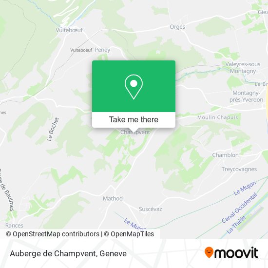 Auberge de Champvent map