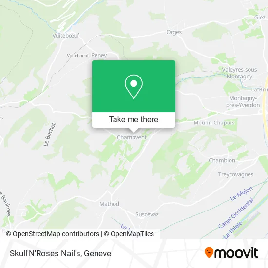 Skull'N'Roses Nail's map