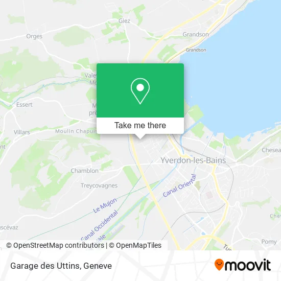 Garage des Uttins map