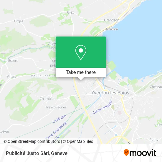 Publicité Justo Sàrl map