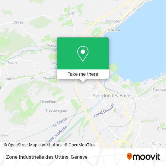 Zone Industrielle des Uttins map
