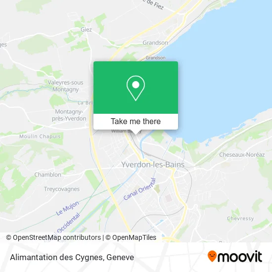 Alimantation des Cygnes map