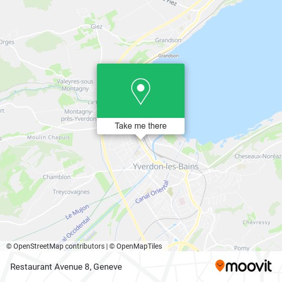Restaurant Avenue 8 map